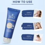 Zequz Vitamin C + E Brightening Face Wash - (200 ML) - Fabric Detail by Nari Haat, Indian ethnic wear, women clothing...