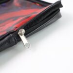 Handcrafted Multipurpose Zipper Pouch with Traditional Art Print (1 Pc) - Closeup Embroidery by Nari Haat, Indian eth...