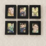 Premium Black Photo Frame Set 12 Pcs Wall Hanging Gallery Frames - Closeup Embroidery by Nari Haat, Indian ethnic wea...