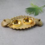 Pooja Kumkum / Roli–Chawal Holder - (1 Pc) - Closeup Embroidery by Nari Haat, Indian ethnic wear, women clothing, d...