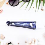 Multicolor Plastic Banana Hair Clips Set (12 Pc) - Back View by Nari Haat, Indian ethnic wear, women clothing, design...