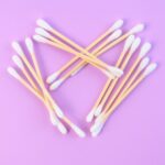 Eco-Friendly Wooden Cotton Ear Buds (1 pkt / 100 Pcs Approx) - Back View by Nari Haat, Indian ethnic wear, women clot...