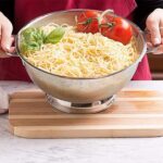 Apex Stainless Steel Mesh Colander - Fabric Detail by Nari Haat, Indian ethnic wear, women clothing, designer suit