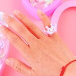 Adorable Playful Decorative Rings Children In Heart Shaped Storage Box (35 Pcs Aprpox - Back View by Nari Haat, India...