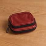 Premium Leather Zippered Card Holder & Accessories Case - Closeup Embroidery by Nari Haat, Indian ethnic wear, women ...