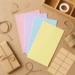 Multi-Color Oil-Absorbing Baking Paper Sheets Approx 200 Pcs - Closeup Embroidery by Nari Haat, Indian ethnic wear, w...