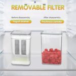 2 in 1 Yogurt Strainer with Storage Box – 1100ml (Plastic + Steel) - Back View by Nari Haat, Indian ethnic wear, wo...