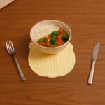 Silicone Leaf Design Coaster Set (2 Pc) - Closeup Embroidery by Nari Haat, Indian ethnic wear, women clothing, design...