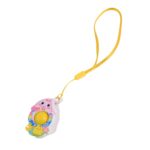 Mini Cartoon Chick-Shaped Push Pop Fidget Toy with Hanging Strap (1 Pc) - Sleeve Design by Nari Haat, Indian ethnic w...
