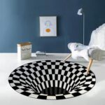 3D Space Round Carpet, Floor Mat Non-Woven Doormat (1 Pc / 78 Cm) - Full Detail by Nari Haat, Indian ethnic wear, wom...