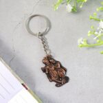 Radha Krishna Metal Keychain (1 Pc) - Closeup Embroidery by Nari Haat, Indian ethnic wear, women clothing, designer suit