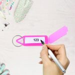 1 Pc Keychain Tag Label Used For Decorative Purpose On Keys And All - Closeup Embroidery by Nari Haat, Indian ethnic ...