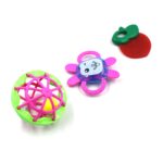 3 Pc Baby Rattles Toy Set