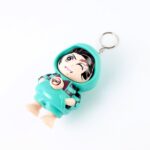 Cartoon Character Design Cute Action Figure Keychain (Mix  Design & 1 Pc) - Sleeve Design by Nari Haat, Indian ethnic...