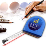 Measuring Tapes Covered with Metal Coating - Closeup Embroidery by Nari Haat, Indian ethnic wear, women clothing, des...