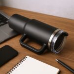 Premium 1200 ML Stainless Steel Vacuum Insulated Travel Mug Tumbler  (1200ML / 1 Pc) - Back View by Nari Haat, Indian...