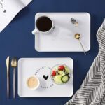 Elegant Printed Plastic Serving Tray with Motivational Quote - Closeup Embroidery by Nari Haat, Indian ethnic wear, w...