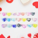 Heart-Shaped Crystal Gem Valentines with Gift Cards (24 Pc) - Closeup Embroidery by Nari Haat, Indian ethnic wear, wo...