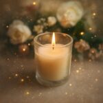 In'lief Scented Votive Jar Candle in Glass / Sweet Dreams Soy Blend Candle (50 Gm) - Closeup Embroidery by Nari Haat,...