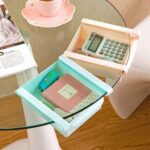 Adjustable Sliding Refrigerator Storage Basket (1 Pc) - Fabric Detail by Nari Haat, Indian ethnic wear, women clothin...