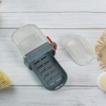 Multipurpose Soap Box Holder with Transparent Dust-Proof Lid ,Sabudani (1 Pc) - Neckline Detail by Nari Haat, Indian ...