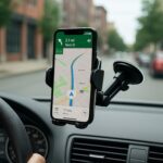 Universal Car Mobile Holder with Adjustable Arm - Front View by Nari Haat, Indian ethnic wear, women clothing, design...