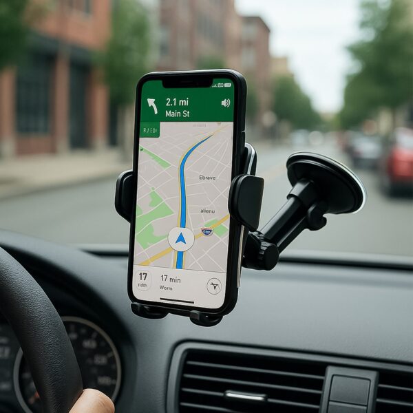 Universal Car Mobile Holder with Adjustable Arm - Front View by Nari Haat, Indian ethnic wear, women clothing, design...