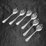 Supermom Stainless Steel Dining Spoons (6 Pc / Set) - Closeup Embroidery by Nari Haat, Indian ethnic wear, women clot...