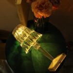 Crystal Diamond LED Table Lamp with 16 Colors – Bedroom Decor - Back View by Nari Haat, Indian ethnic wear, women c...
