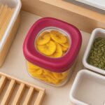 Supermom Transparent Twist Lock Kitchen Storage Container Set (Approx 800ML & 2Pc) - Back View by Nari Haat, Indian e...