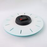 Contemporary Minimal Wall Clock (1 Pc) - Closeup Embroidery by Nari Haat, Indian ethnic wear, women clothing, designe...