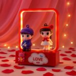 Decorative Love Couple LED Figurine Light (1 Pc) - Fabric Detail by Nari Haat, Indian ethnic wear, women clothing, de...