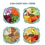 6 BLADE 2IN1 MANUAL FOOD CHOPPER, COMPACT & POWERFUL HAND HELD VEGETABLE (1000Ml) - Fabric Detail by Nari Haat, India...