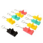 Plastic 2-in-1 Mobile Stand Keychain (9 Pc) - Neckline Detail by Nari Haat, Indian ethnic wear, women clothing, desig...