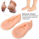 Anti Crack silicone Gel Foot Protector Moisturising Socks - Sleeve Design by Nari Haat, Indian ethnic wear, women clo...