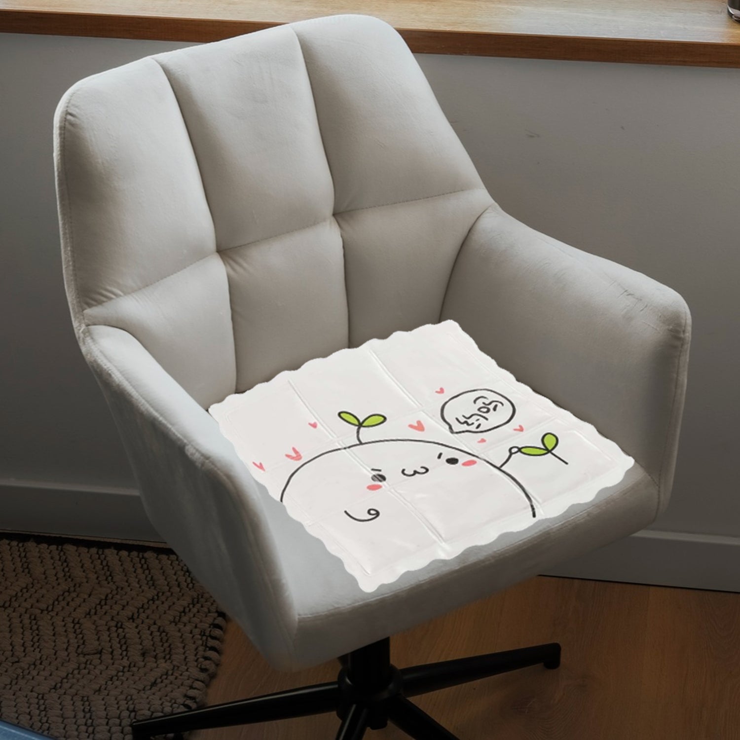 04_7d796a23-fffb-4996-be26-a3e937975157.jpg Ice Pad Cartoon Cute Summer Gel Cooling Office Cushion (35×35 CM / 1 Pc) - Front View by Nari Haat, Indian ethnic we...