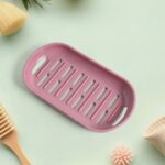 Multipurpose Plastic Soap Dish with Transparent Dust-Proof Lid, Sabudani (1 Pc) - Neckline Detail by Nari Haat, India...