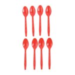 Reusable Home Dining Plastic Spoons (8 Pc) - Neckline Detail by Nari Haat, Indian ethnic wear, women clothing, design...
