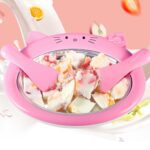 Ice-Frying Machine – Mini Cartoon Design Home Fried Ice Cream Machine for Summer - Back View by Nari Haat, Indian e...