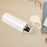 Stainless Steel Water Vacuum Bottle (350 ML) - Front View by Nari Haat, Indian ethnic wear, women clothing, designer ...