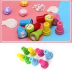 Emoticon Stamps 8 pieces in Round Shape Stamp for Kids Teachers, Parents and Students - Neckline Detail by Nari Haat,...