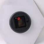 Modern Geometric Hexagon Wall Clock (1 Pc) - Back View by Nari Haat, Indian ethnic wear, women clothing, designer suit