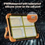 High-Brightness Solar LED Flood Light with Power Bank (1 Pc) - Back View by Nari Haat, Indian ethnic wear, women clot...