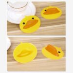 Cute Duck Shape Silicone Hot Pot Holder (2 Pc) - Back View by Nari Haat, Indian ethnic wear, women clothing, designer...