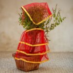 Premium Tulsi Vastra Pooja Cloth – 2-Piece Set - Closeup Embroidery by Nari Haat, Indian ethnic wear, women clothin...