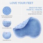 Silicone Bath Massage Cushion – Suction Cup Exfoliating Foot Scrubber & Mat - Full Detail by Nari Haat, Indian ethn...