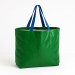 Plastic Eco-Friendly Large Shopping Tote Bag 62x44cm (Mixcolor & 1 Pc) - Sleeve Design by Nari Haat, Indian ethnic we...