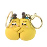 2-in-1 Cute Cartoon Couple Keychain - Sleeve Design by Nari Haat, Indian ethnic wear, women clothing, designer suit
