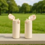 Stainless Steel Thermos Water Bottle 320lm (1 Pc) - Closeup Embroidery by Nari Haat, Indian ethnic wear, women clothi...