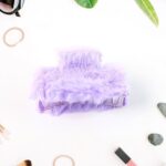 Soft Velvet Furry Hair Clutcher Clips Set (12 Pc) - Back View by Nari Haat, Indian ethnic wear, women clothing, desig...